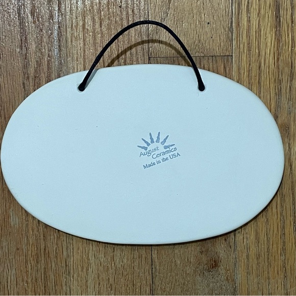 Creative Irish "Who You Have Besides You"  August Ceramics Plaque - Picture 3 of 7